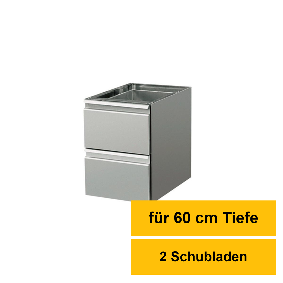 Schubladen für Arbeitstisch 600, 2er Block
