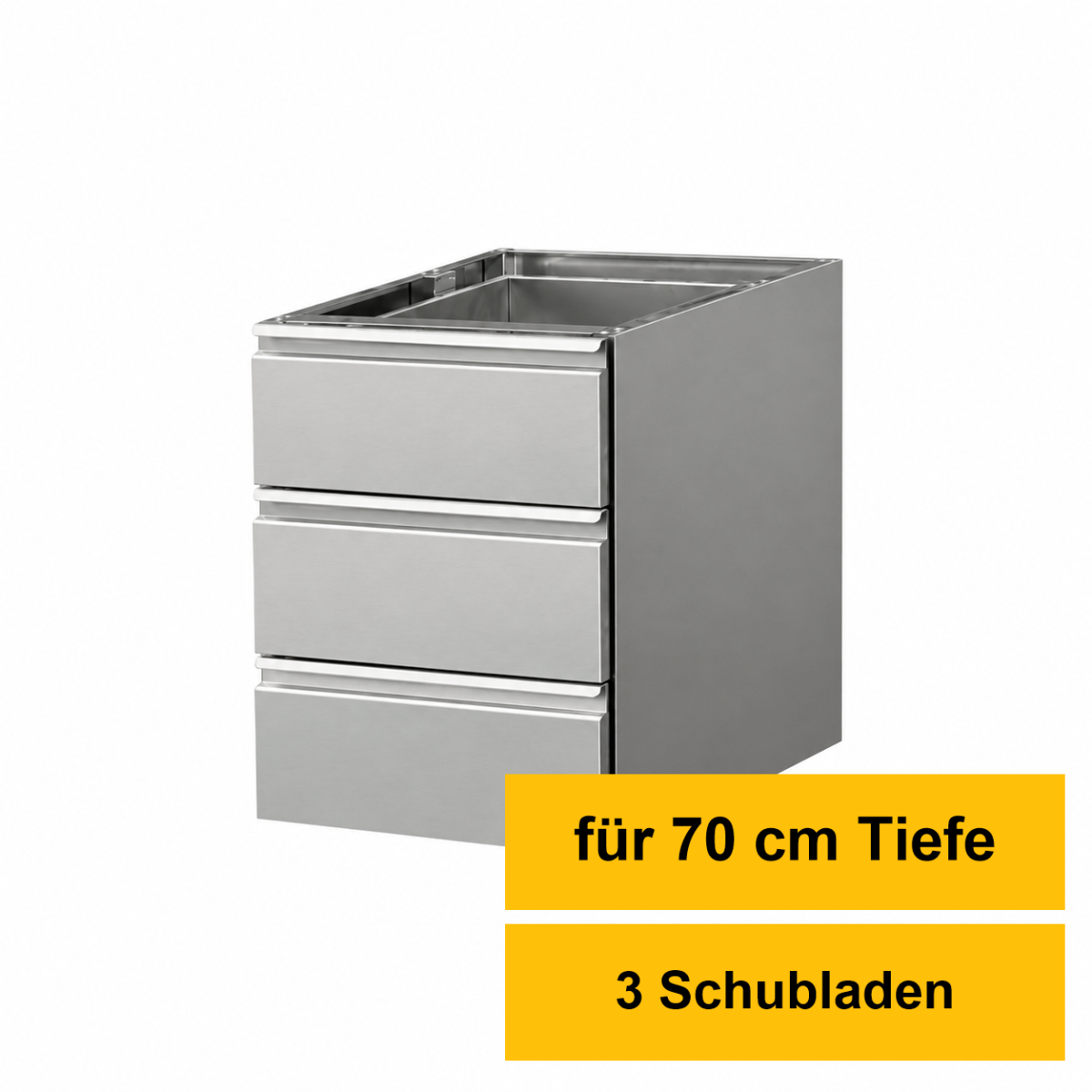Schubladen für Arbeitstisch 700, 3er Block