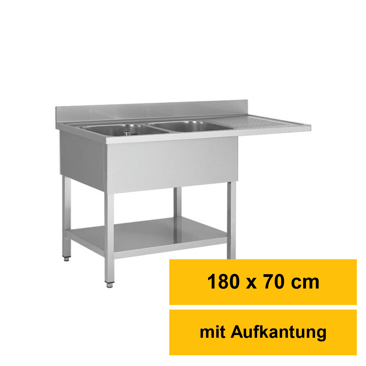Edelstahl-Spülcenter 180 × 70 box