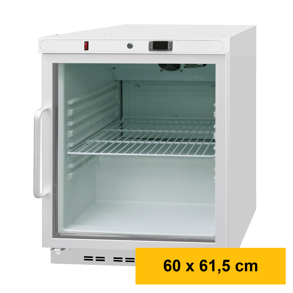 Lagerkühlschrank mit Glastür, Inhalt 140 Liter