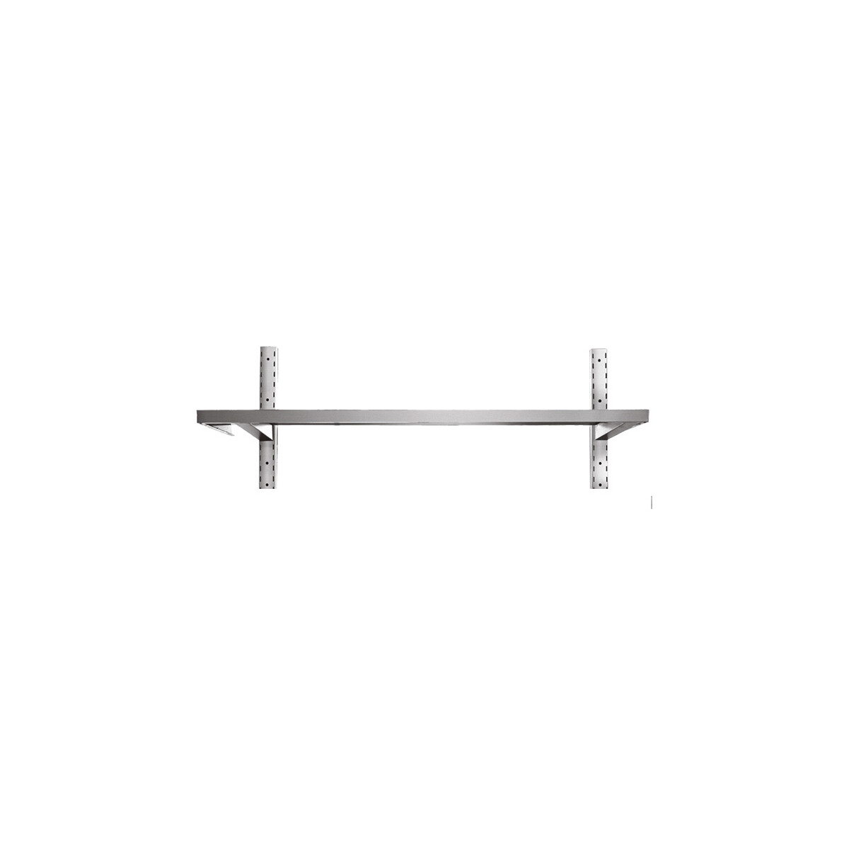 Edelstahl-Wandbord 200 × 30 cm, 1 Boden – Skyrai