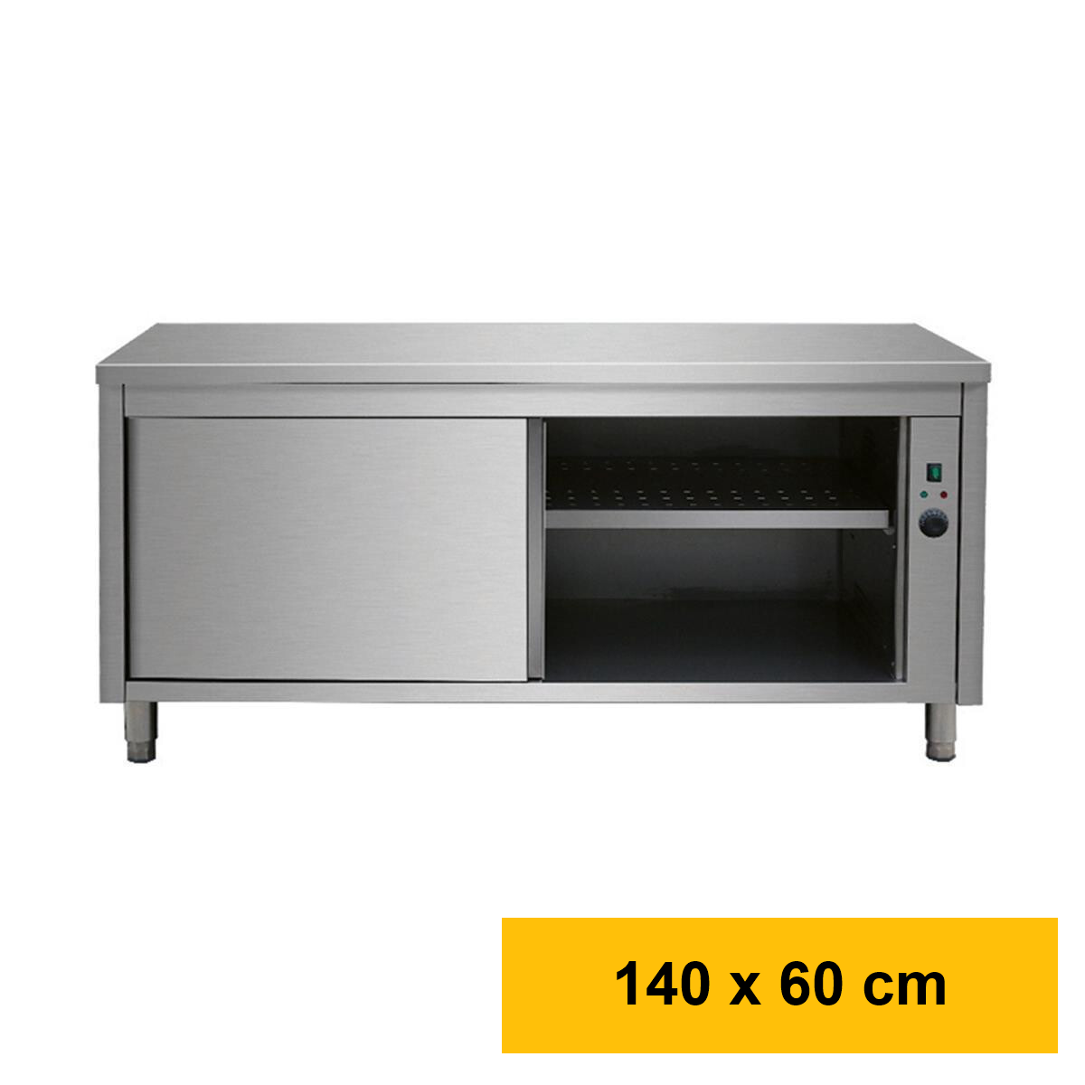 Wärmeschrank Edelstahl, 140 x 60