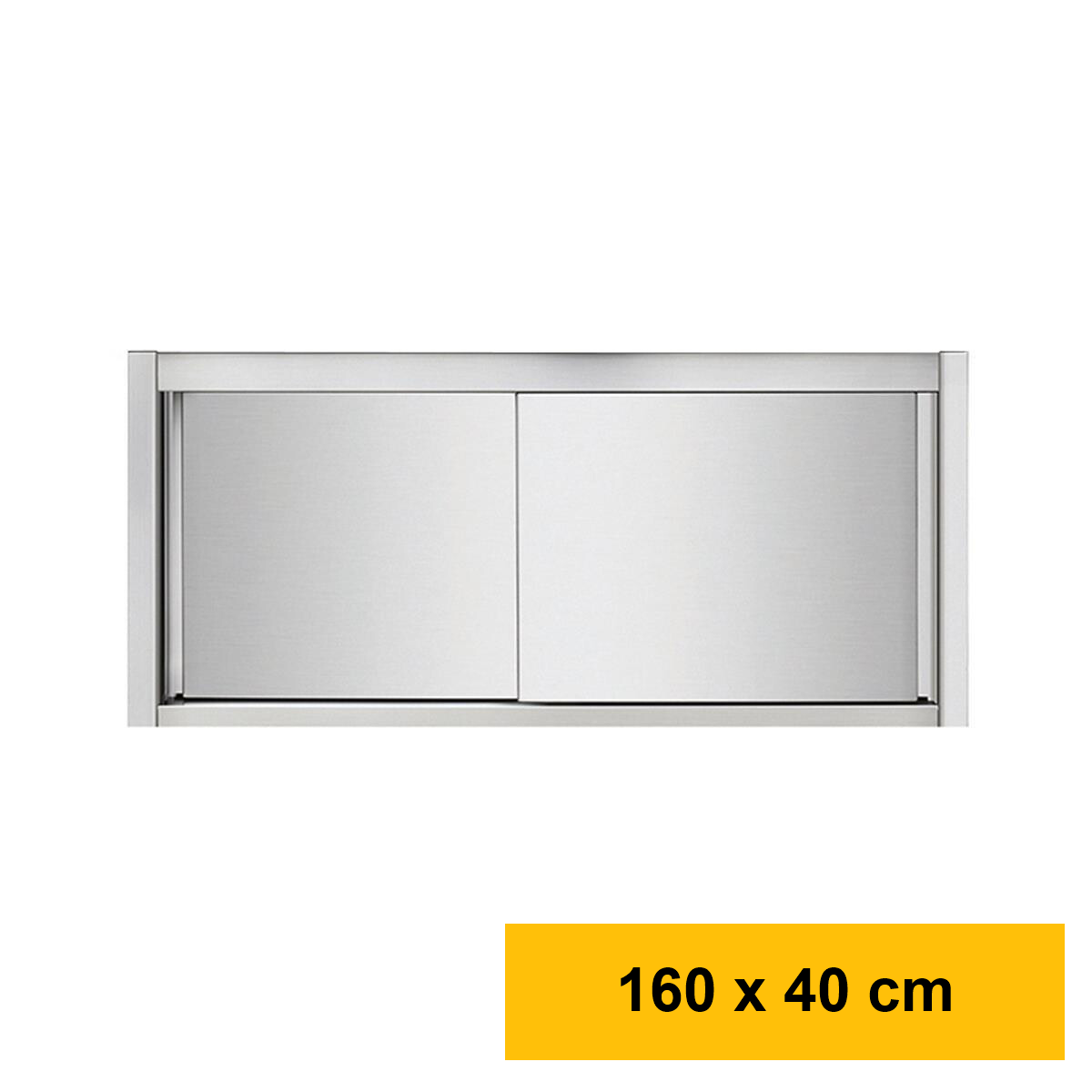 Wandhängeschrank aus Edelstahl, 160 box