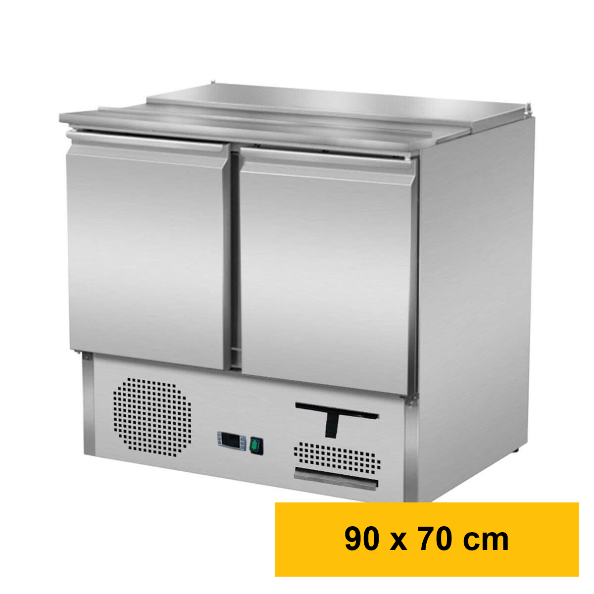 Saladette 2 Türen, 90 x 70, mit Sch box