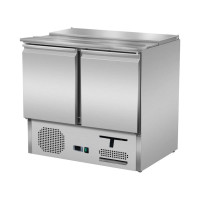 Saladette 2 Türen, 90 x 70, mit Schiebedeckel