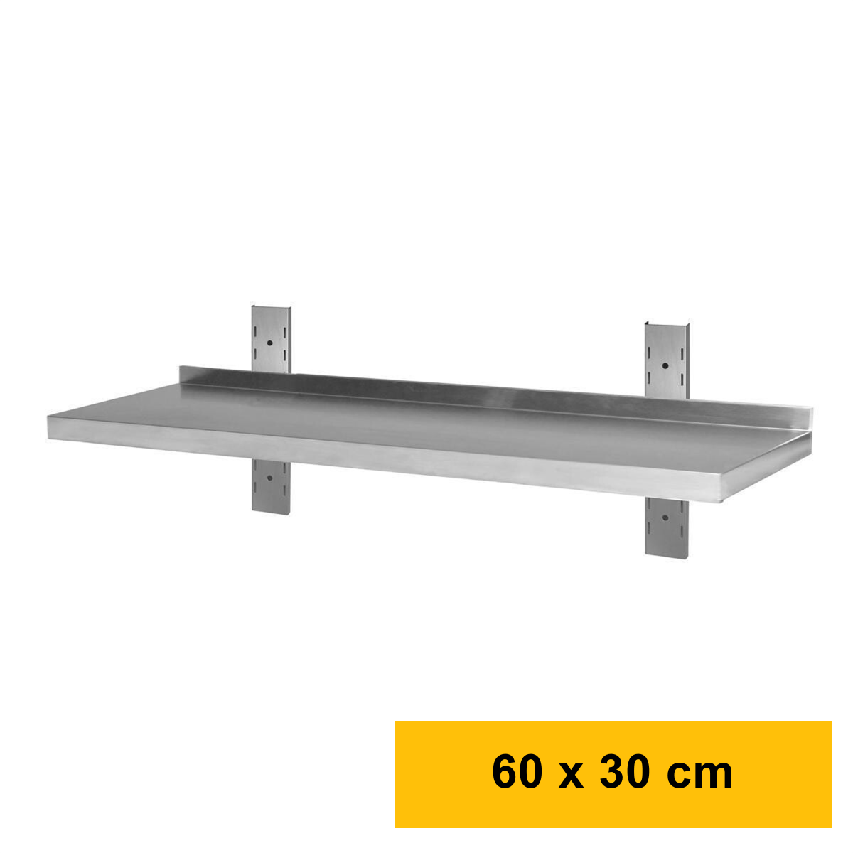 Wandbord Edelstahl verstärkt, 1 Bod box