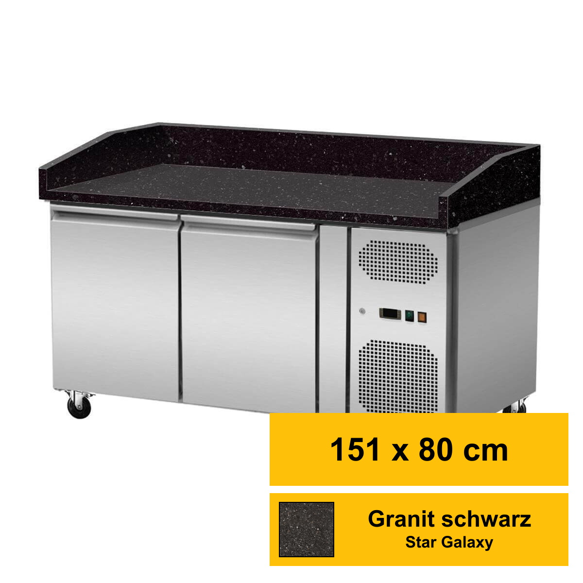 Pizzakühltisch, 2 Türen, Grani box