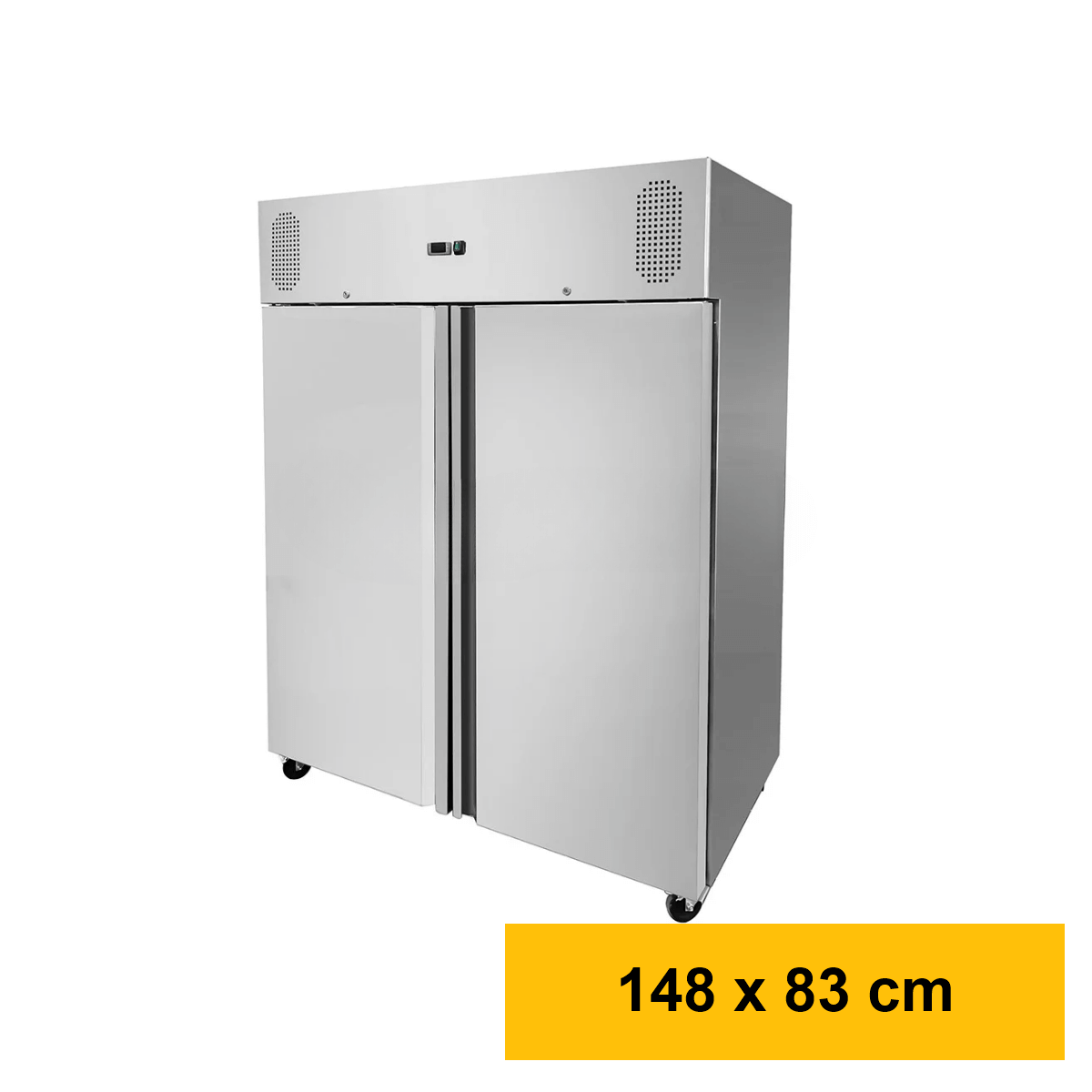 Edelstahlkühlschrank, Inhalt 1333 Liter, GN2/1, Energie