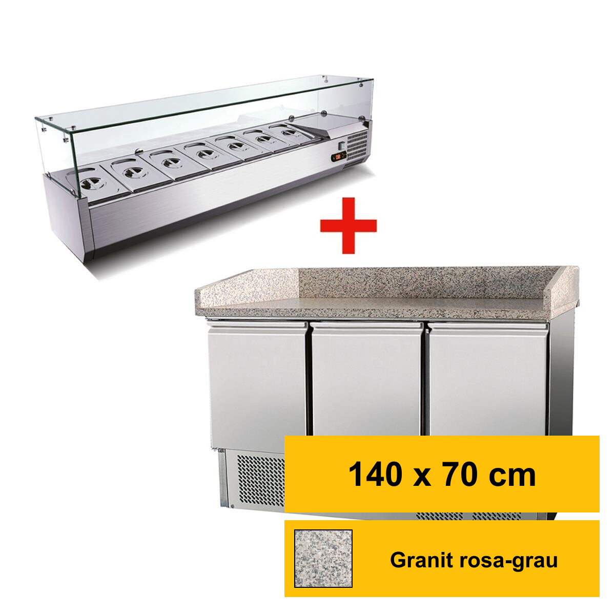 Pizzakühltisch, 3 Türen, K&uum box