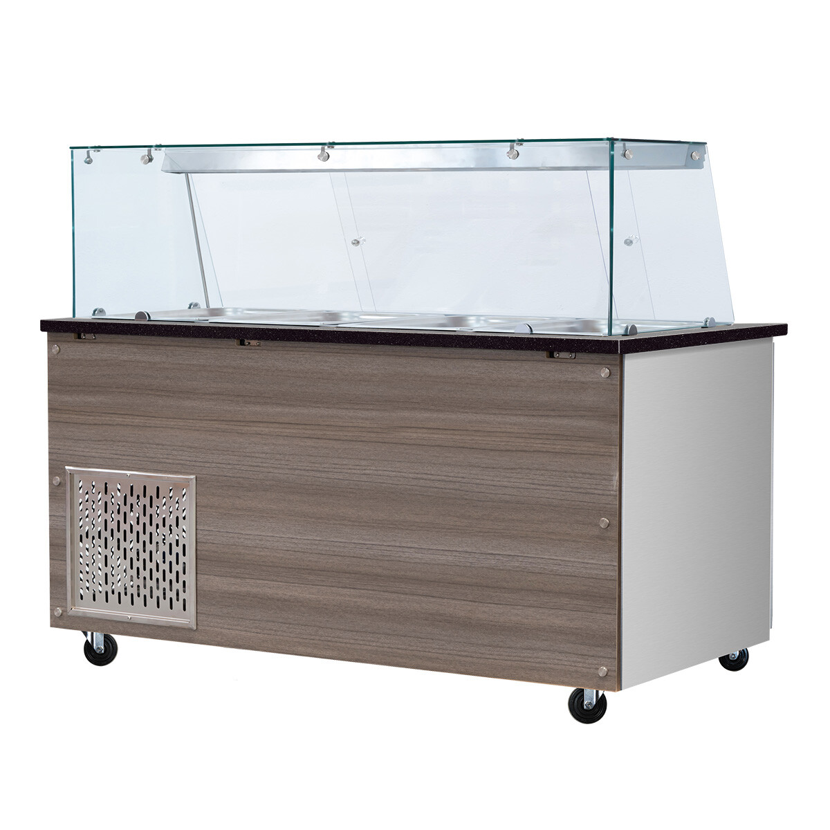 SNACK-Line, Kalte Theke, 5x GN1/1, Granit Star Galaxy schwar