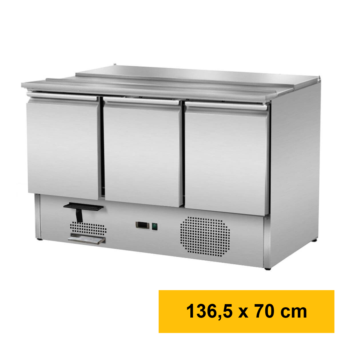 Saladette 3 Türen, Inhalt 260 L, 137 x 70