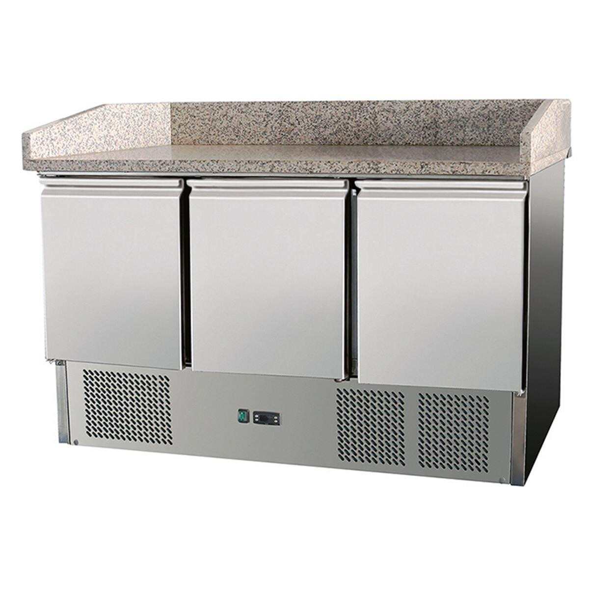 Pizzatisch 3 Türen, mit Unterbauk&u box