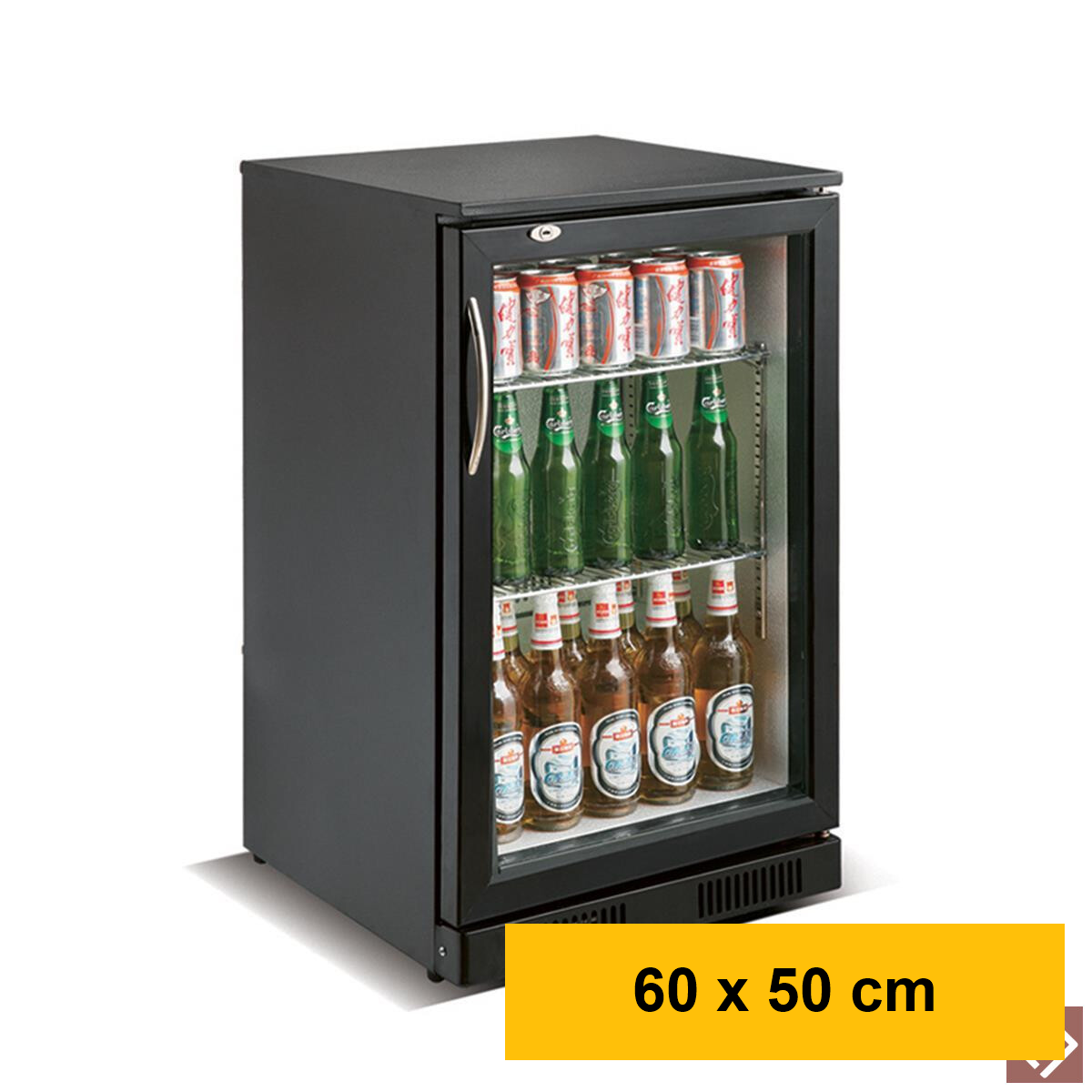 Flaschenkühler, Inhalt 138 Liter, 1 Flügeltür