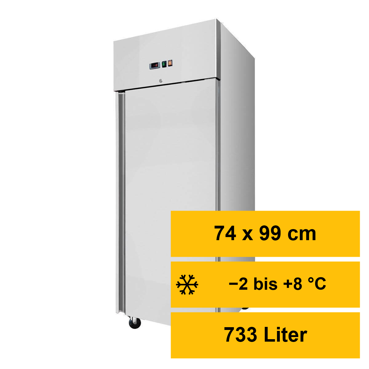 Gastro-Kühlschrank Edelstahl, Backnorm, 10 Paar Schiene
